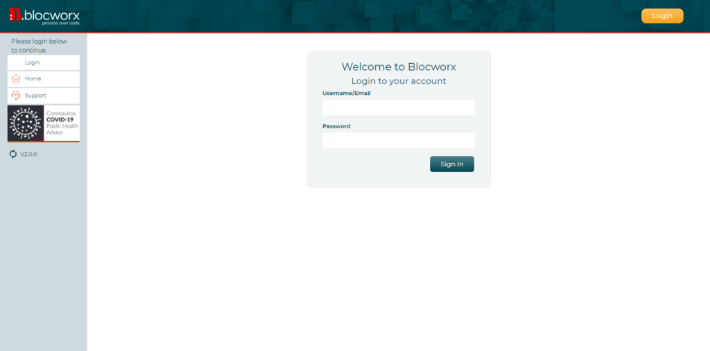 Blocworx Interface New UI