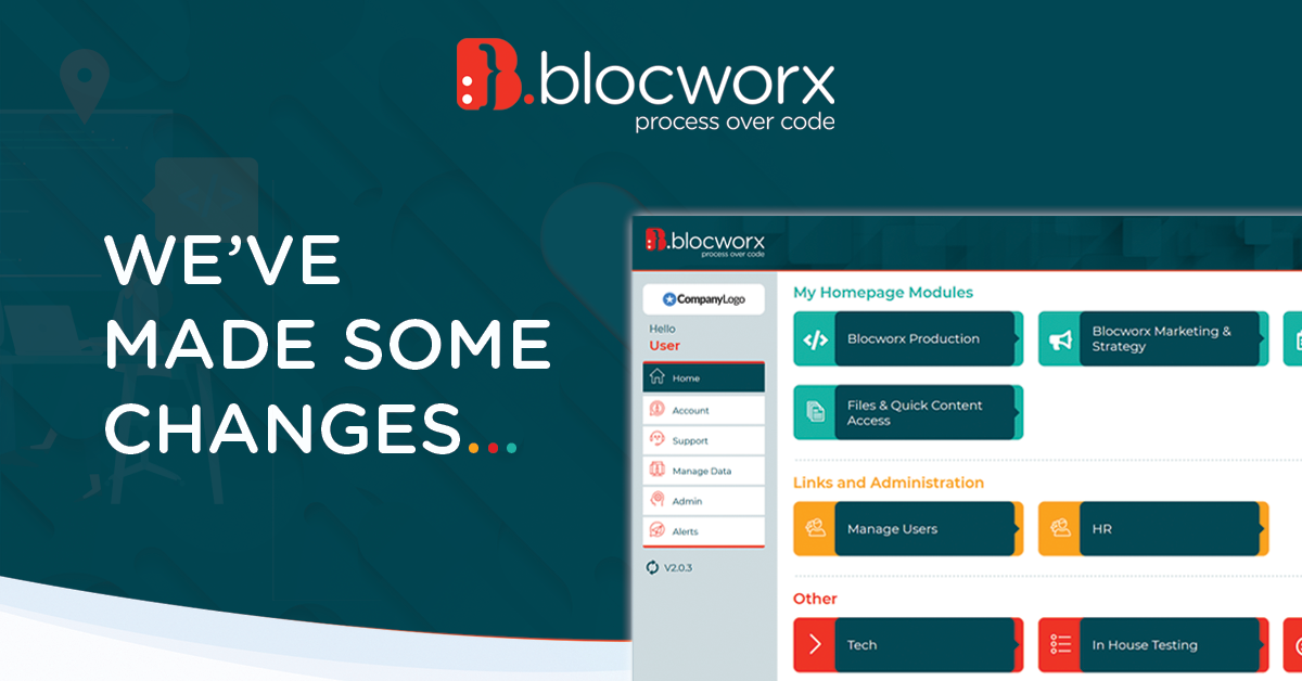 Blocworx UI New No code software